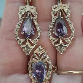 gyzyl komplekt BRILLIANT