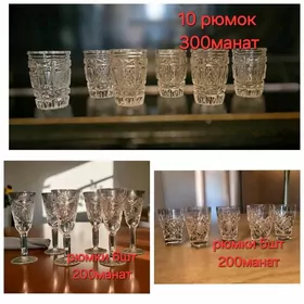 Хрусталь рюмки, фужеры, бокалы