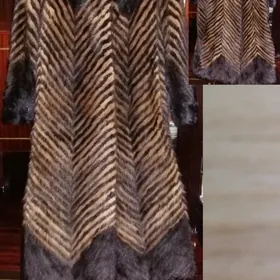 ШУБА НОРКОВАЯ/НАТУРАЛЬНЫЙ МЕХ