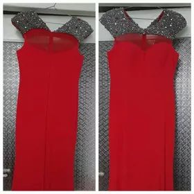 Платье красное