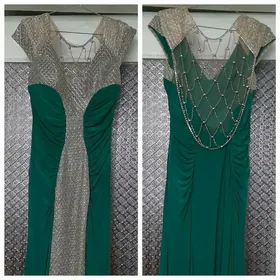 Платье зеленое
