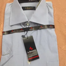 мужская рубашка, с коротким ру