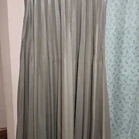 Юбка плисе кожаная