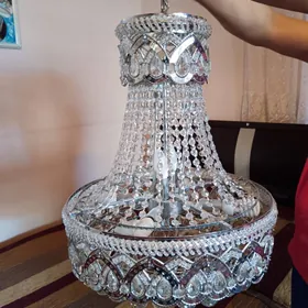 Lyustra hrustal 8 lampaly