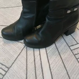 Сапоги кожаные