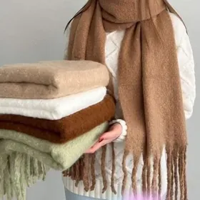 Шарфы тёплые мягкие