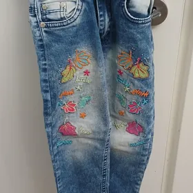 зимнее платье джинсы