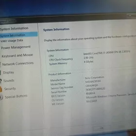 sony i5 notebook komp