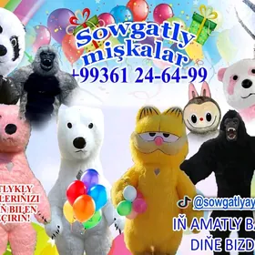 Satlyk Mişka labubu panda aýy