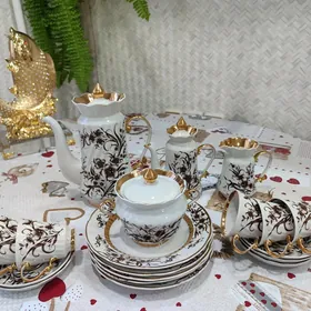 Кофейный фарфоровый сервиз