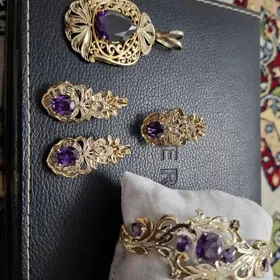 gyzyl braslet klon komplekt