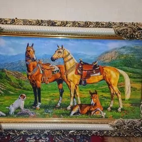 Картина сшитая.Ручная работа.