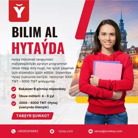 Stipendiýaly Hytaý Okuwy!