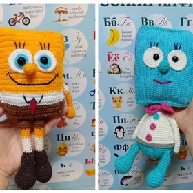 губка боб и учебник