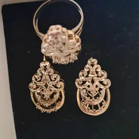 gyzyl brilliant komplekt