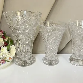 Вазы хрустальные