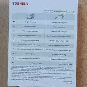 Toshuba жесткий диск 1Тб  1Tb