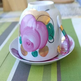 кружка с блюдцем