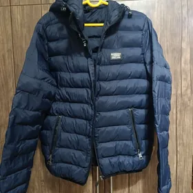 зимняя синяя куртка