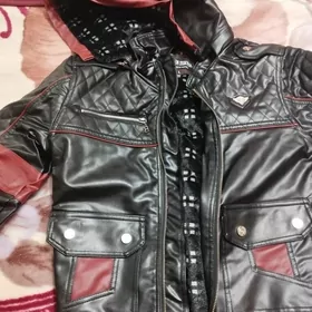 Куртка кожаная подростковая