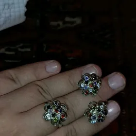 серебро комплект -kumuş