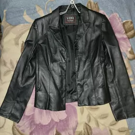 Пиджак кожаный