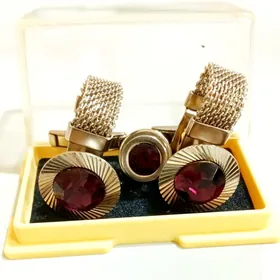 Запонки "Эффект" винтажные