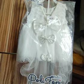 БЕЛОЕ ДЕТСКОЕ ПЛАТЬЕ