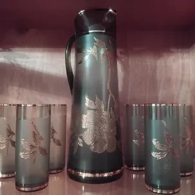 ГРАФИН СО СТАКАНАМИ " БОГЕМА"