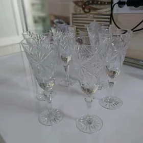 Фужеры хрустальные