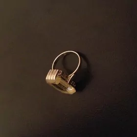 Кольцо из позолоченного серебра с цитрином