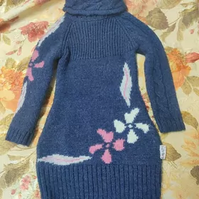 детское вязанное платье