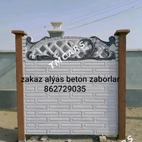 beton zabor