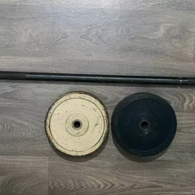 штанга 2 в 1 гонтели