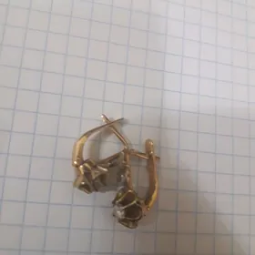 Золотый серьги