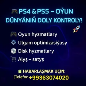 PS4-PS5 OỲUN ỲAZỲAS WE PROŞIWK