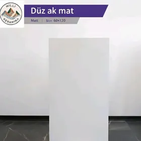 60x120 Düz ak kafel