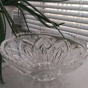 ваза для фруктов хрусталь