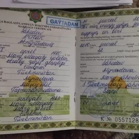 ДОКУМЕНТЛАРМЫ  ЙИТИРДИМ.