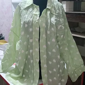 Рубашка зелёная