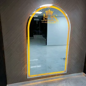 logo yazgyly led ayna