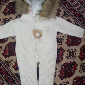 комбинезон вязаный 0-3мес