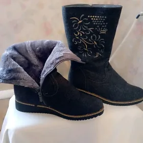 Сапоги Женские Зимние Войлочны