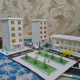 Köçe ýol hereketleri-maket