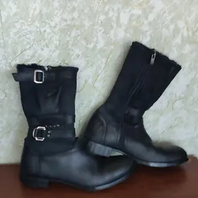 сапоги кожаные