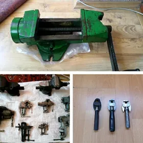 тиски токарные разные tiski