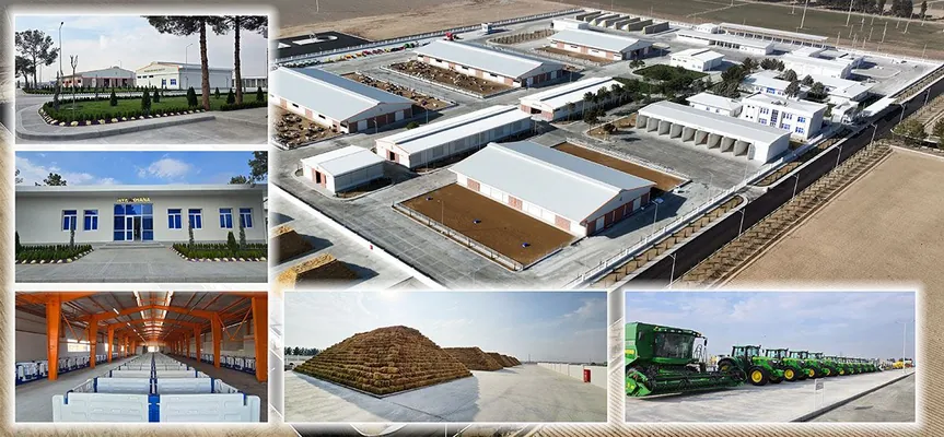 Сердар Бердымухамедов ознакомился с работой нового животноводческого комплекса