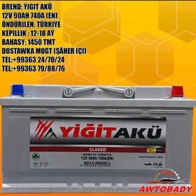 Akumulýator ÝIGIT AKÜ 12V 90AH