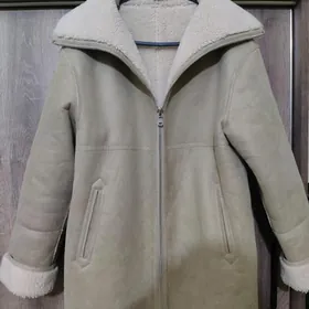 Palto kürklü mont MANGO