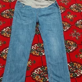 джинсовые брюки для беременых